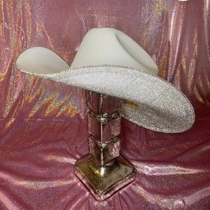 White Rhinestone Cowboy Hat
